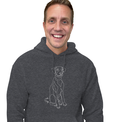 Sitting With Dogs Unisex Hoodie