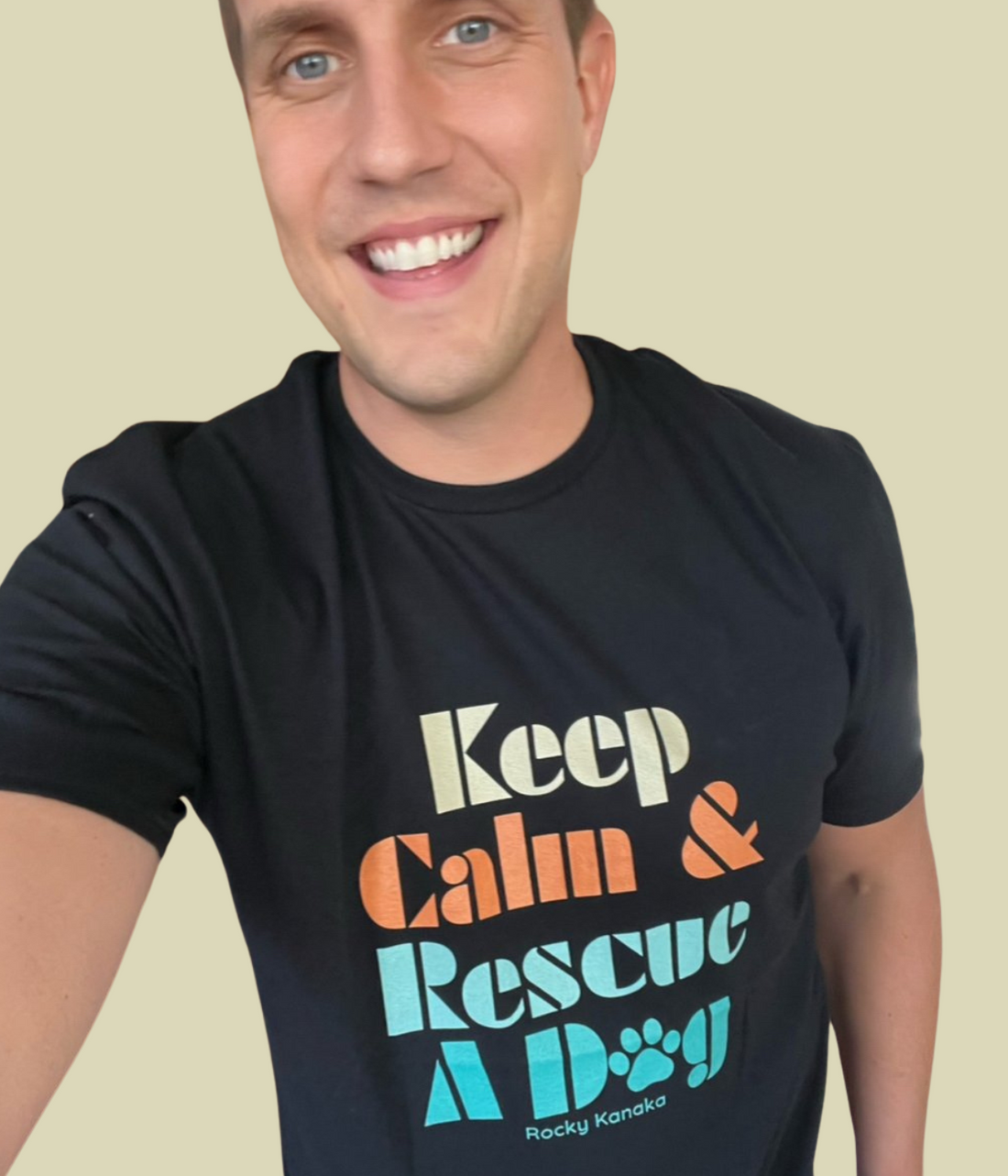 Keep Calm &amp; Rescue A Dog - Short-Sleeve Unisex T-Shirt