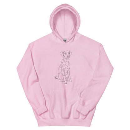 Sitting With Dogs Unisex Hoodie