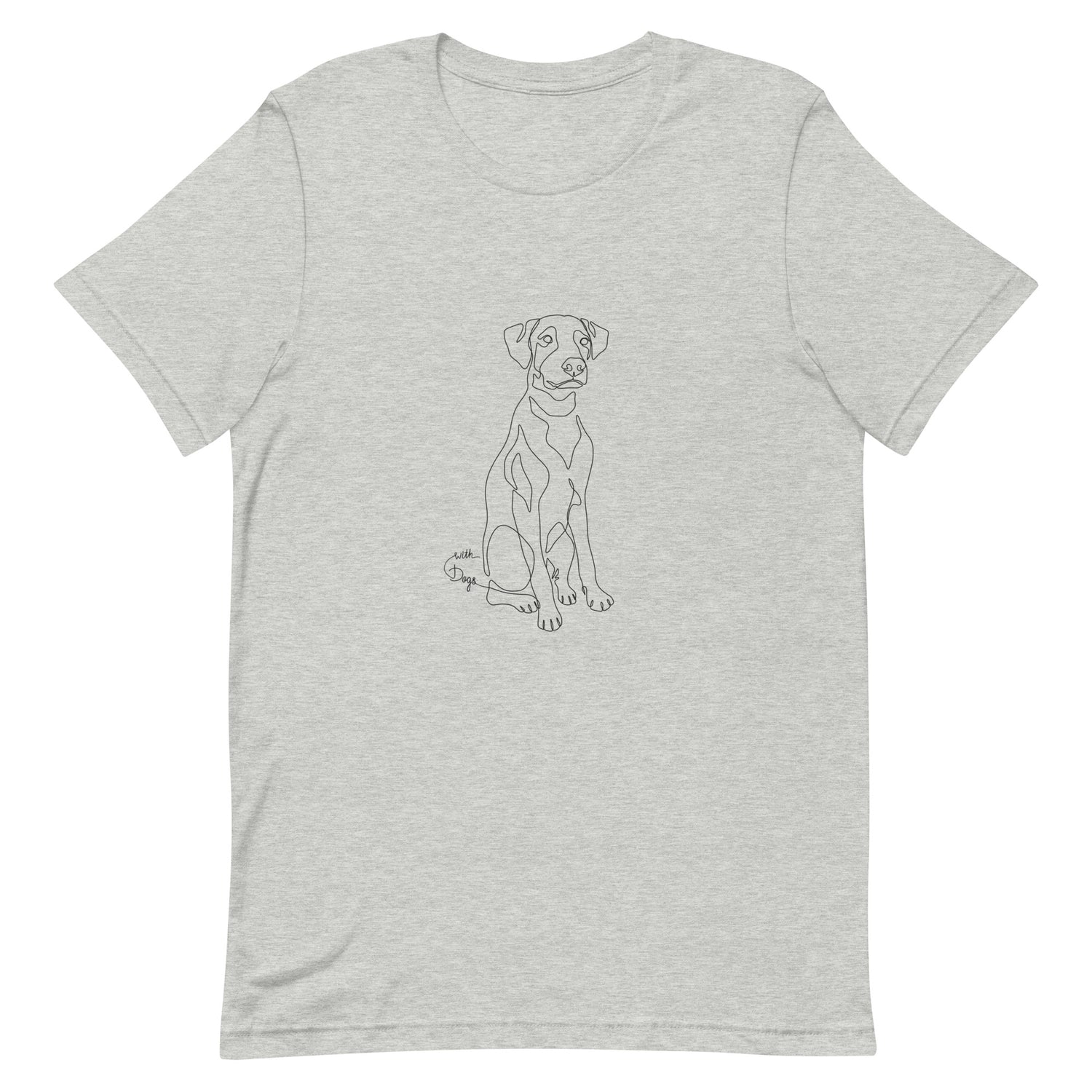 Sitting With Dogs Unisex t-shirt