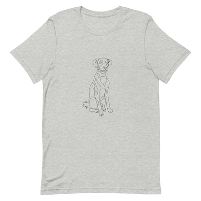 Sitting With Dogs Unisex t-shirt