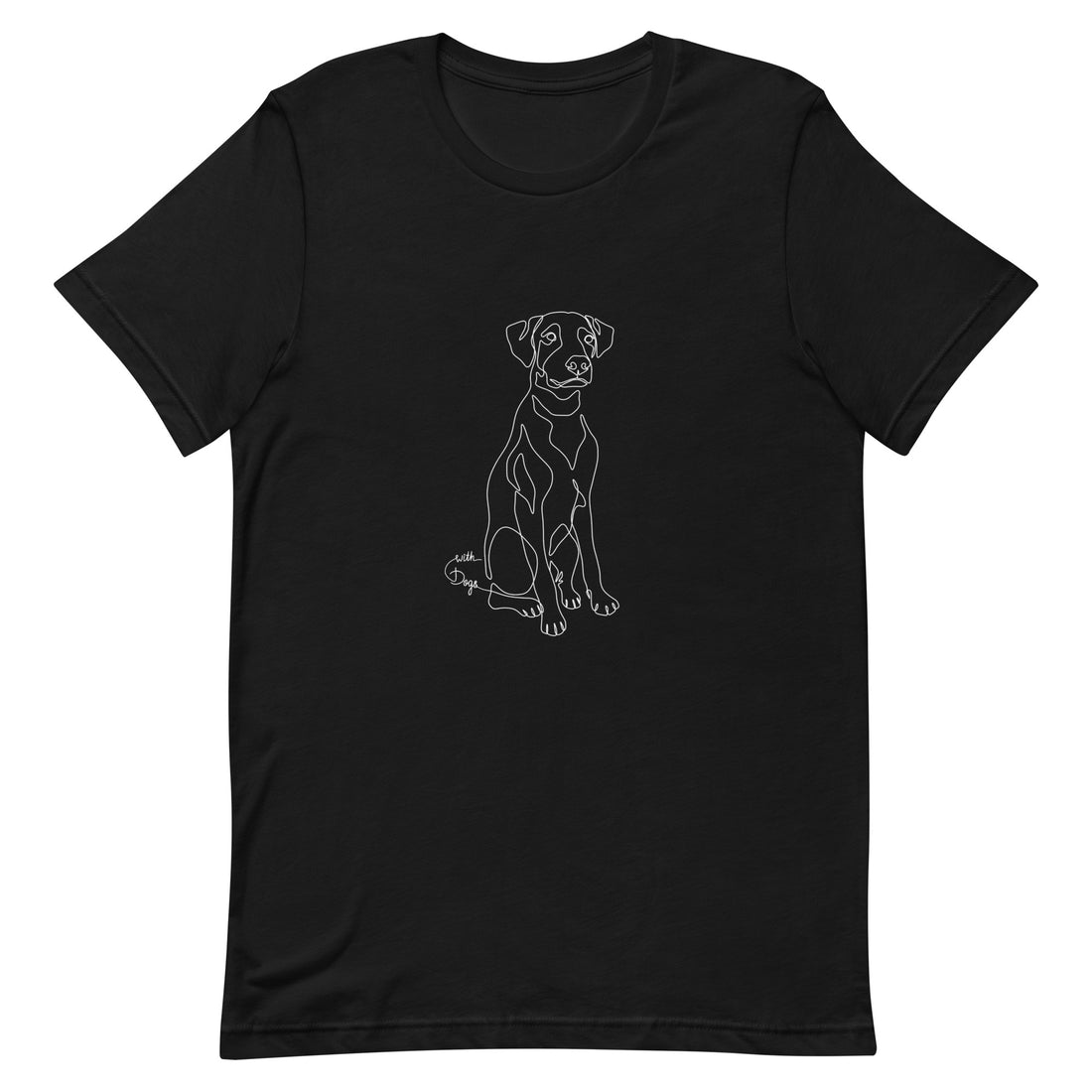 Sitting With Dogs Unisex T-Shirt