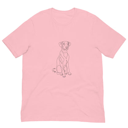 Sitting With Dogs Unisex t-shirt