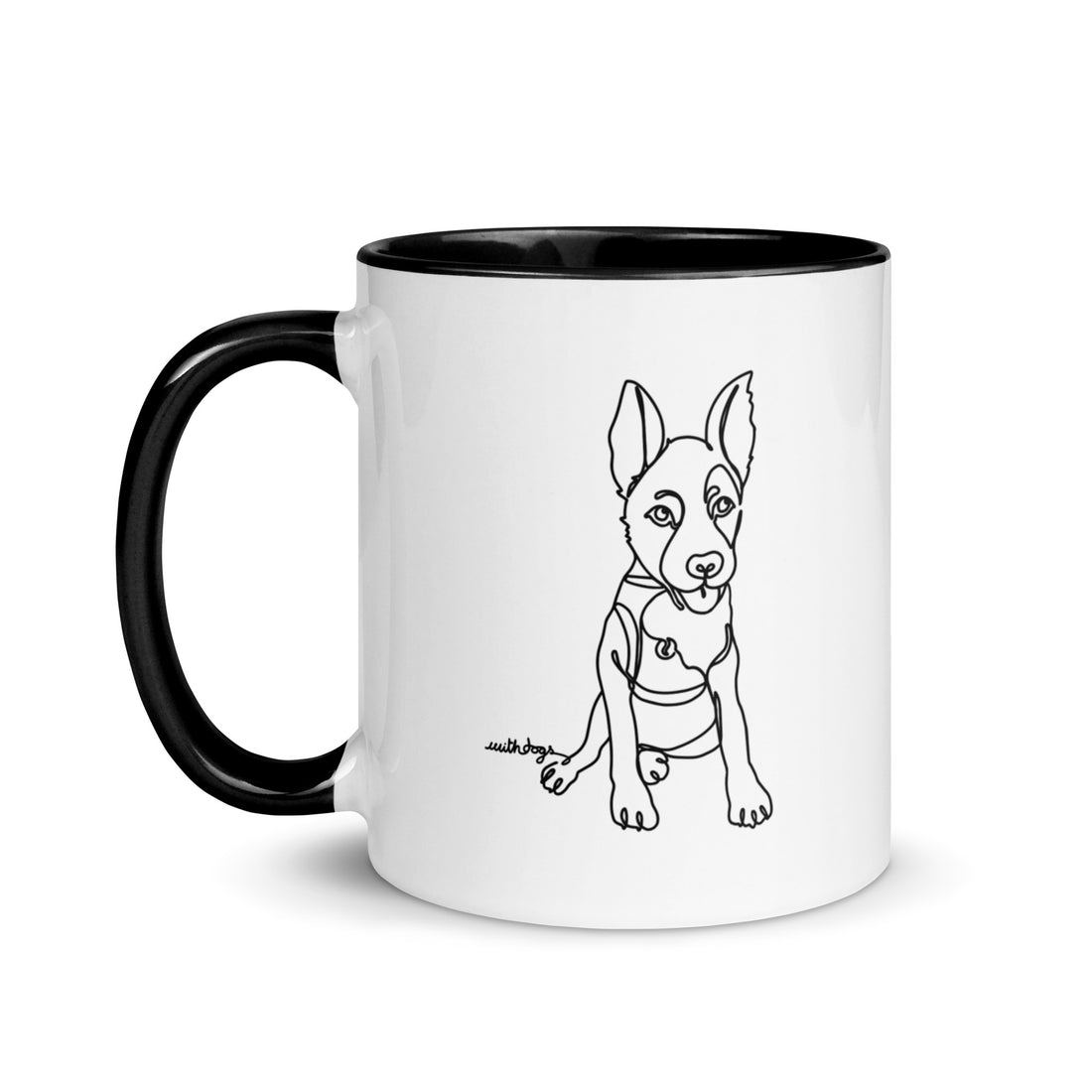 Sitting With Dogs [Bean] Mug