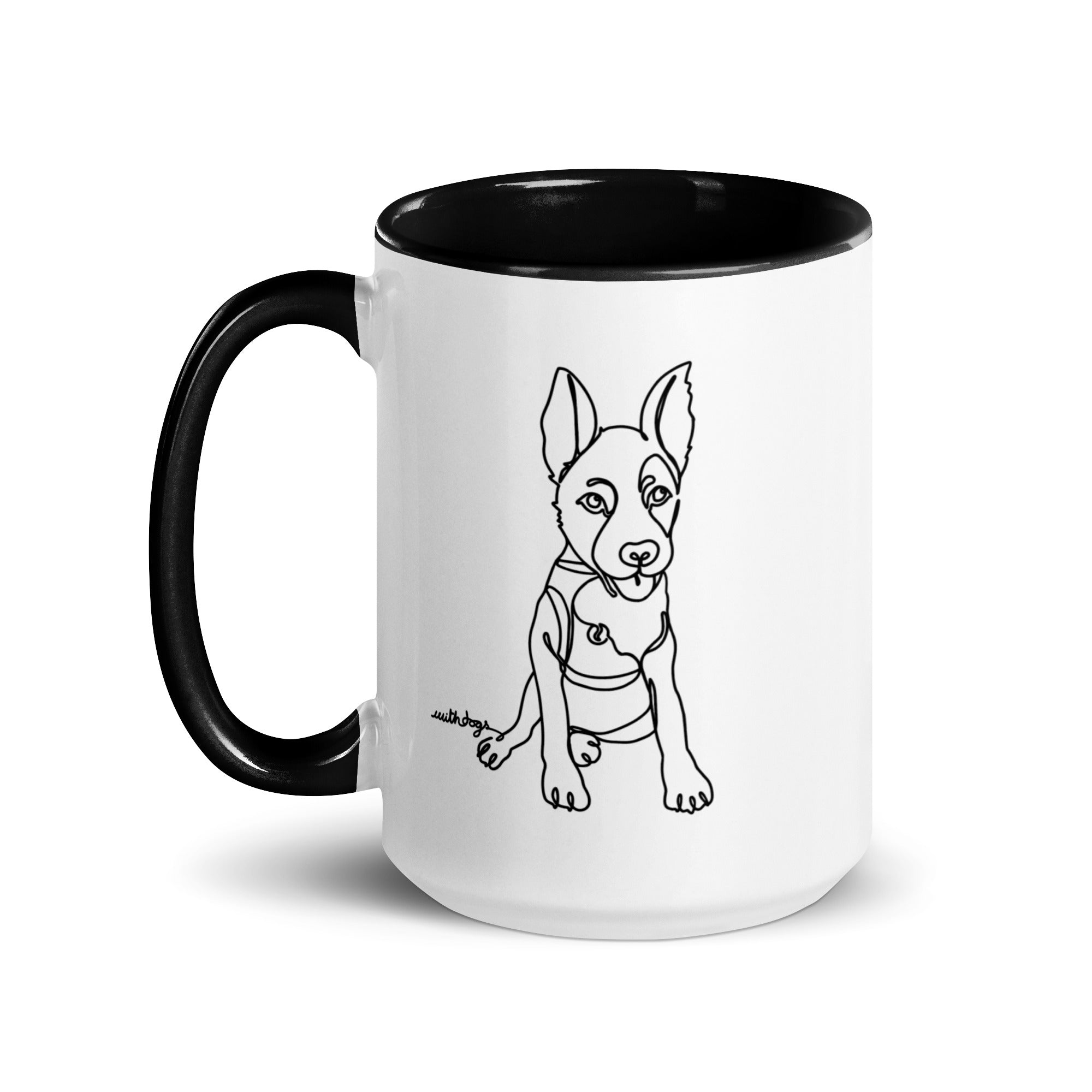 Sitting With Dogs [Bean] Mug