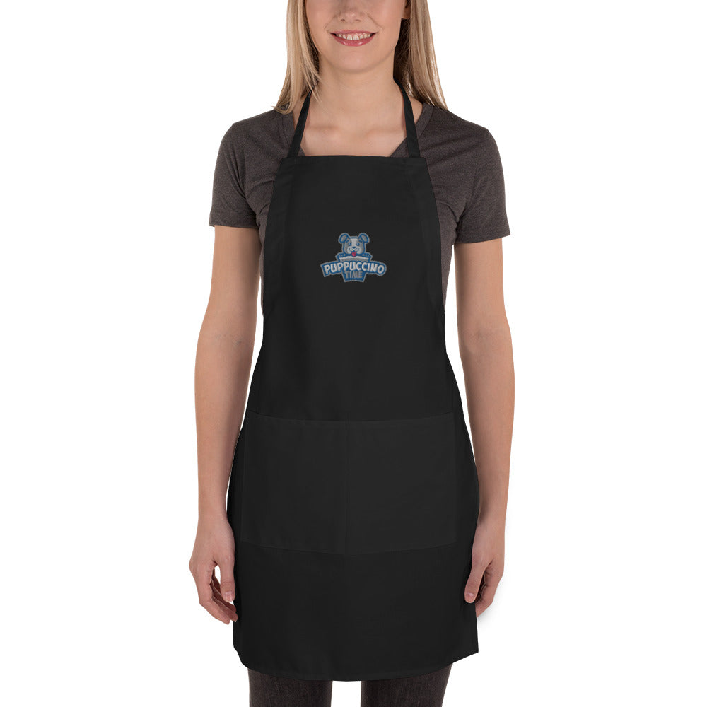 Puppuccino Time Pet Chef Apron by Rocky Kanaka