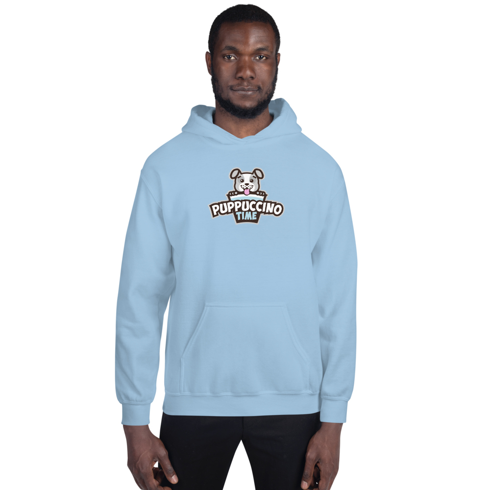 Puppuccino Time Unisex Hoodie by Rocky Kanaka