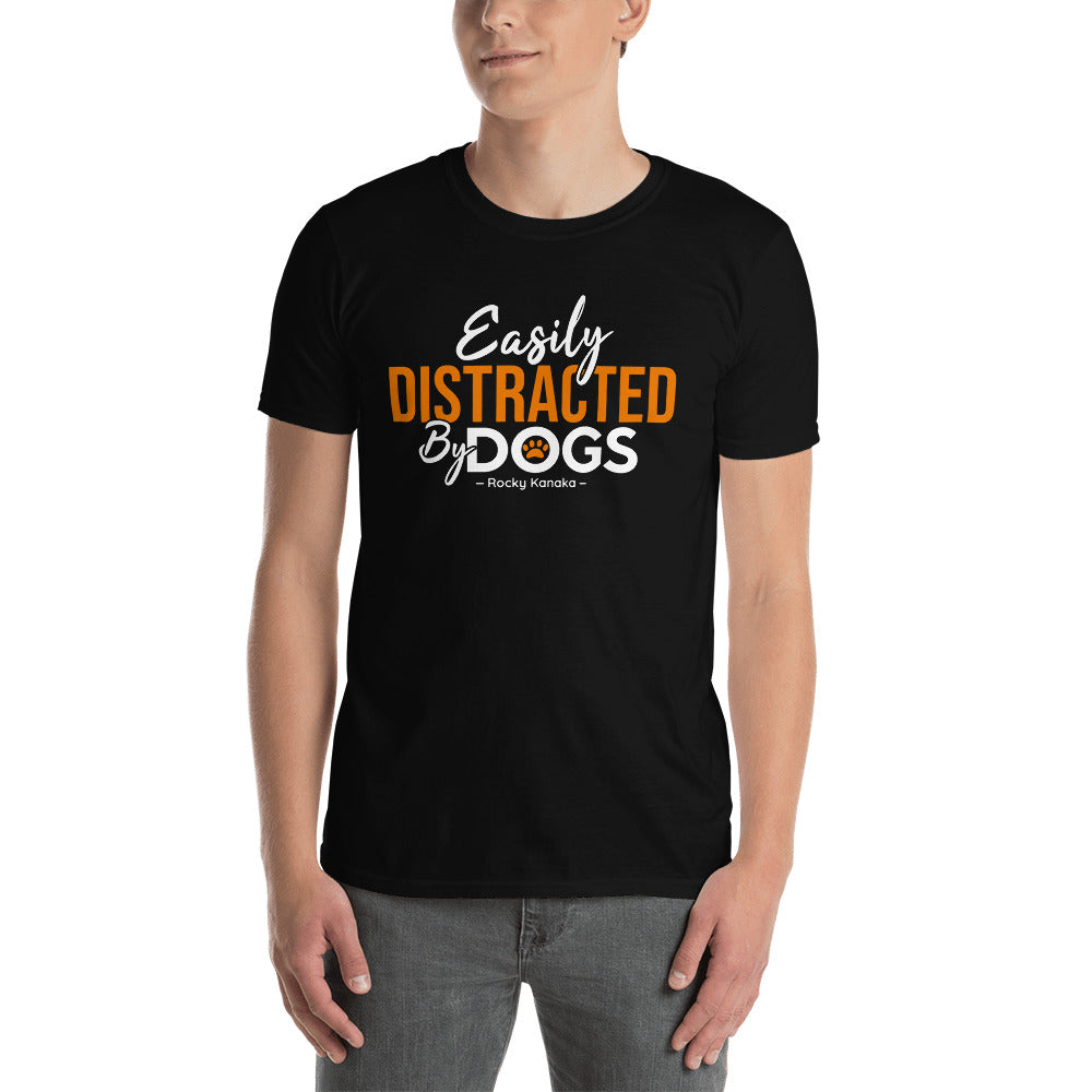 Easily Distracted by Dogs Short-Sleeve Men&