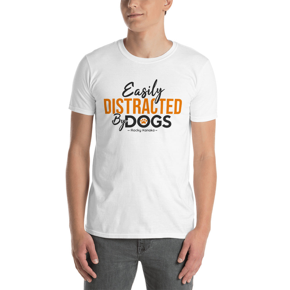 Easily Distracted by Dogs Short-Sleeve Men&